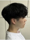 ワンカールパーマ/重めマッシュ/シャドウパーマ