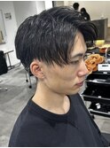メンズマッシュパーマニュアンスパーマスパイラルパーマ刈り上げ