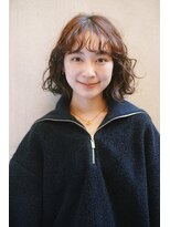 レジュアル(RESSUAL) メルティーカラーフェミニンボブ似合わせウェーブミディアム