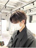 センターパート ニュアンスパーマ