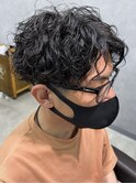 鹿児島シャドウパーマ波巻きパーマツイストパーマメンズマッシュ