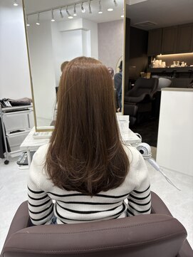 アイズ 横浜(IS) 【JUNKI指名】オリーブベージュ/レイヤーカット