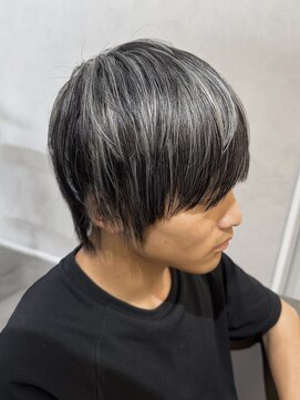 サロンドクオリア(Salon de Qualia) メンズハイライト/ホワイトメッシュ/ホワイトシルバー/S