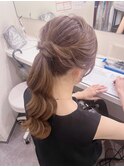ポニーテール/心斎橋ヘアセット