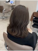 《透明感カラー/オリーブ》透け感/トレンドカラー/まとまりヘア
