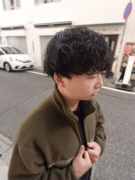 柔らかいシャドウパーマ