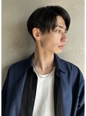 ナチュラルストレート七三ツーブロックセンターパート表参道3