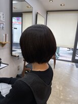 リンク(Link) 首元すっきり丸みショートボブ【綱島】
