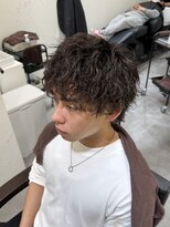 エース(ACES) メンズウルフ×ピンパーマ×無造作パーマ