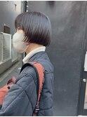 イメチェン/ツヤ髪ボブ[青山/表参道/白髪ぼかし/縮毛矯正]