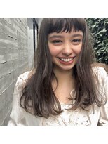 アピッシュ ギンザ(apish ginza)&nbsp;tomoヘア＊似あわせセミロング　アッシュベージュ