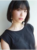 【morio成増】アッシュ 耳かけ スリークボブ 小顔