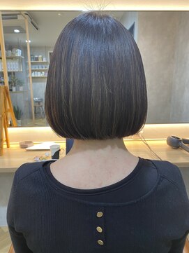 ヘアー メゾン ブレッシング(hair maison blessing) 王道ボブ × ごく細ハイライト