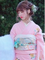 ランコントレ 千代 成人式お振袖着付けとヘアセット