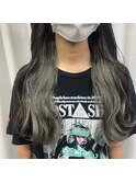 インナーカラー/ライトグレージュ/ダブルカラー/ブリーチカラー