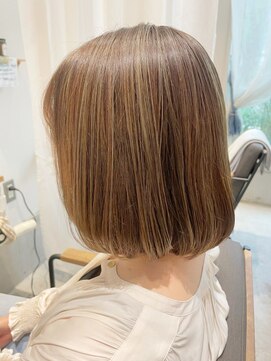 タイズ(ties) 30代40代ハイライトバレイヤージュ透明感外国人風カラー