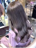ダブルカラーハイトーンカラーラベンダークベージュカラー