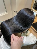 ジーナ 船橋(Zina)&nbsp;髪質改善＊ロングレイヤーグレーブラック＊美髪【Zina船橋】