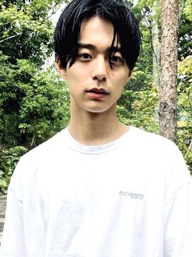 ノイ(noi) センターパートニュアンスパーマ刈り上げツーブロックメンズヘア