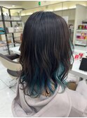 インナーカラーブルー