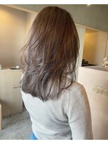 シー 岡崎(,SHE)&nbsp;切りっぱなしボブ/エアリーロング/美髪/ピンクブラウン/岡崎