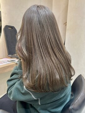 ヒビヲ(HIBIO) 脱白髪染めハイライトカラー大人ベージュカラー艶カラー30代40代