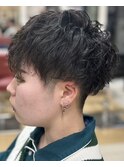 大人可愛いユニセックスツイストスパイラルパーマ/30代40代50代