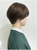 福井大和田 ブリーチなしくすみベージュ すっきりショート