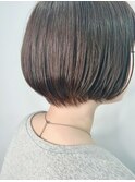 大人可愛いひし形ハンサムショートボブ前下がり