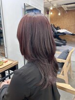 ファルベ(Farbe)&nbsp;くびれ アプリコットオレンジ 夏のヘアアレンジハイライトカラー