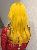 黄色カラー/イエローヘア/イヤリングカラー