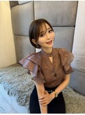 耳掛け×丸みショート＊森本ひろか＊