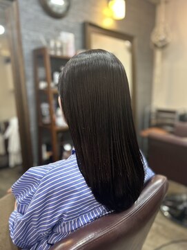 フラワーオーガニック(flower organics) 【フラワーオーガニック青池】 ~美シルエット黒ストレート~