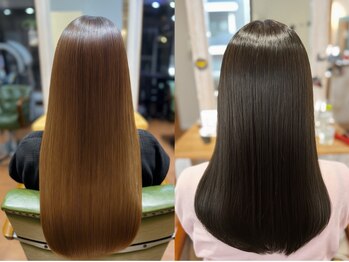 ヘア ライフ ワイレア(HAIR LIFE Wailea)の写真/触れた瞬間、違いがわかる。最高の艶と柔らかさを叶える“ワイレア式髪質改善”。