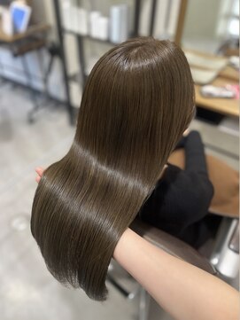 髪質改善カラーエステ / オリーブベージュ/ 髪質改善 /仙台 長町