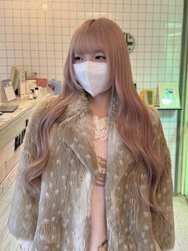 ヘアー アレス(hair ales) ペールピンク/ブリーチなしカラー/韓国ヘア/ハイトーン