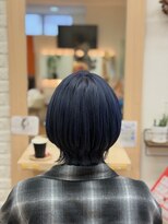 アメイジングヘアー 中沢店(AMAZING HAIR)&nbsp;ミニウルフ×ネイビー