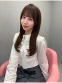 春ベージュ/韓国ヘア/渋谷/レイヤー/顔まわり/前髪