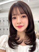 アッシュ 洋光台店(Ash)&nbsp;洋光台レイヤーカット顔周りダブルカラー白髪ぼかしハイライト