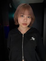 サンクマーケット 渋谷(cinq MARKET) 柔らかピンクベージュのボブレイヤー