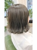 外ハネふわっとボブ