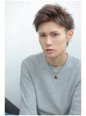 爽やかアップバングツーブロック