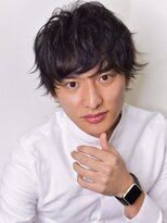 ナイン 麻布十番(NINE)&nbsp;☆マッシュレイヤー☆外ハネ[アッシュブラウン]　メンズ