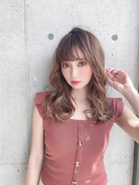 ジーナ 新宿(Zina)&nbsp;立体感ウェーブ×ベージュ