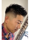 日本橋フェードショートモヒカンスタイル