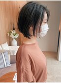 ショートボブ!サイドシルエットは美しく。/ニュアンスカラー