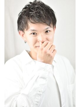 レ ギャルソン 仙台店(Les Garcons) ツーブロックソフトツイスパネープレス束感ショートビジネス