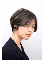 ヨファヘアー 岡本店(YOFA hair) 似合わせカットアースカラーデザインカラー毛先カール0401