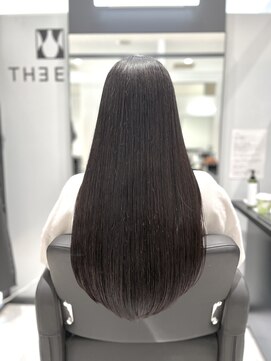 ジエクト 本店(The Ect) 髪質改善酸性ストレート×ブルーブラック×くせ毛カバー