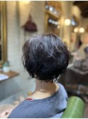 くせ毛風ショートボブ